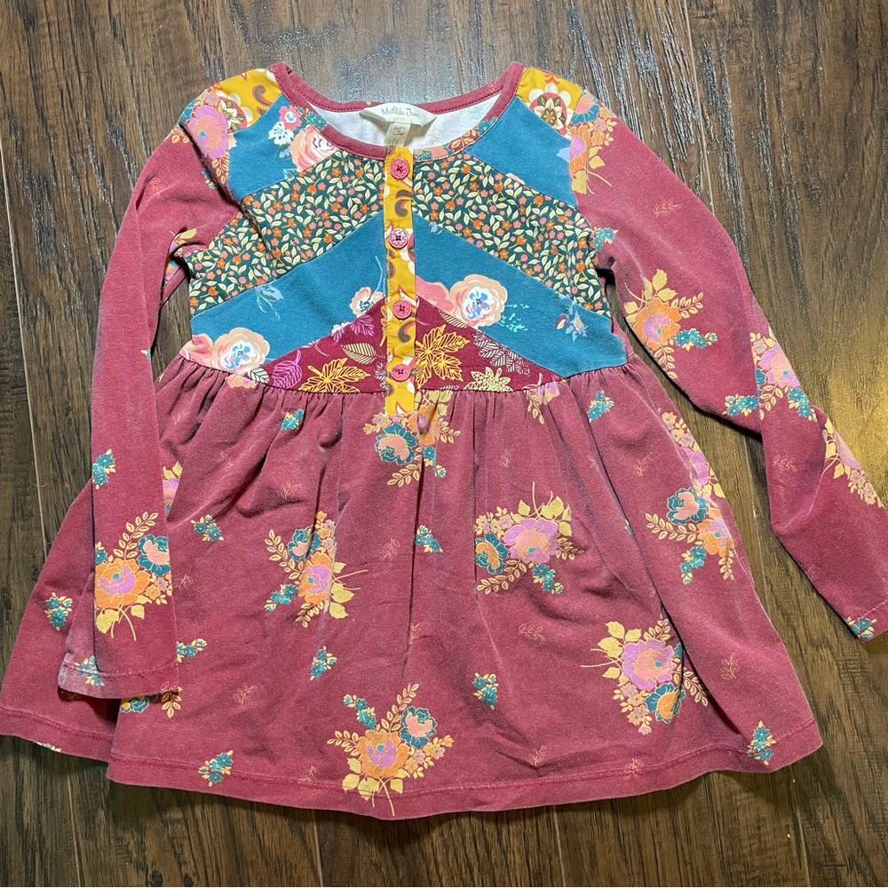 Matilda Jane Burgundy and Blue Tunic Top